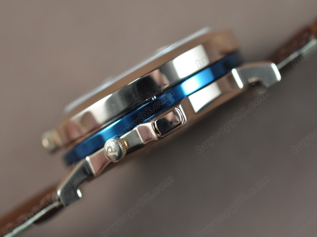 伯爵錶【男性用】 Double sided RG/LE Silver/Blue Dial Swiss石英機芯搭載2