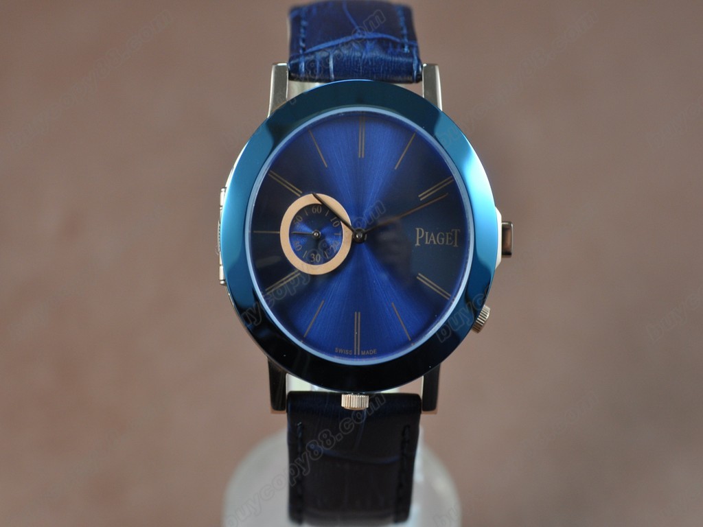 伯爵錶【男性用】Double sided RG/LE Blue/Blue Dial Swiss Swiss石英機芯搭載0