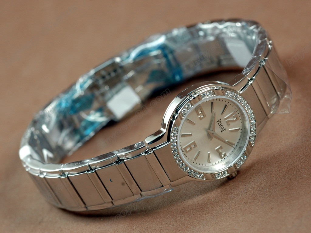 ピアジェ【女性用】 Polo Ladies SS/Diamonds Grey Swiss Eta クオーツ搭載3