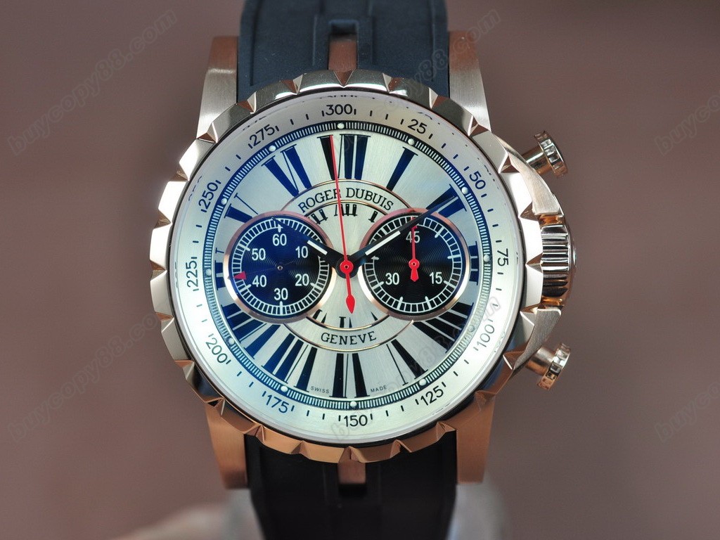 璞埖閷躲EUR愮敺鎬х敤銆?Excalibur Chrono RG/RU Wht/Blk Manual鎵嬩笂閺堟惌杓?