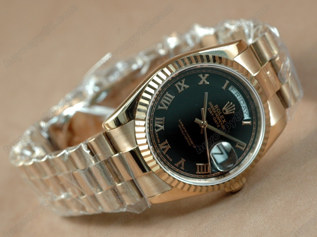 勞力士【男性用】 DateDay 36mm Full RG White Dial A-2836-2自動機芯搭載1