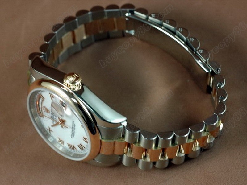 勞力士【男性用】 DateDay 36mm TT White Dial A-2836-2 自動機芯搭載4