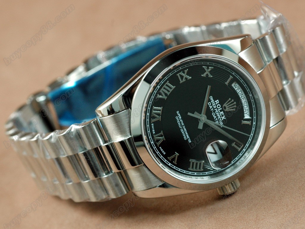 勞力士【男性用】 DateDay 36mm SS/SS White Dial A-2836-2 自動機芯搭載4