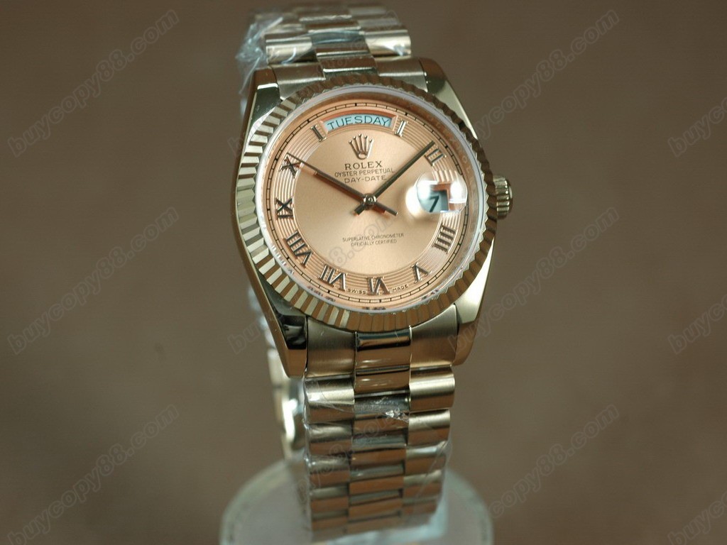 勞力士【男性用】 DateDay 36mm Full RG White Dial A-2836-2 自動機芯搭載2
