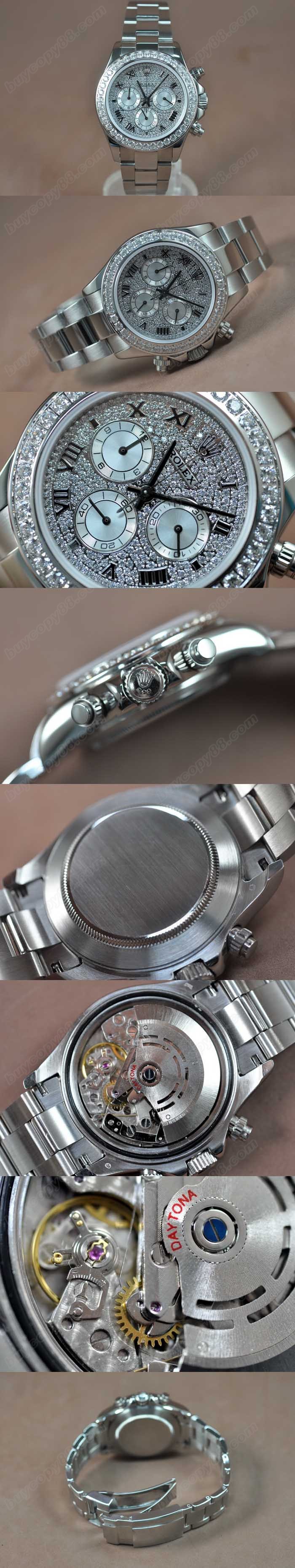 勞力士ROLEX Daytona SS/SS A-7750 時間測定功能搭載 自動機芯搭載0