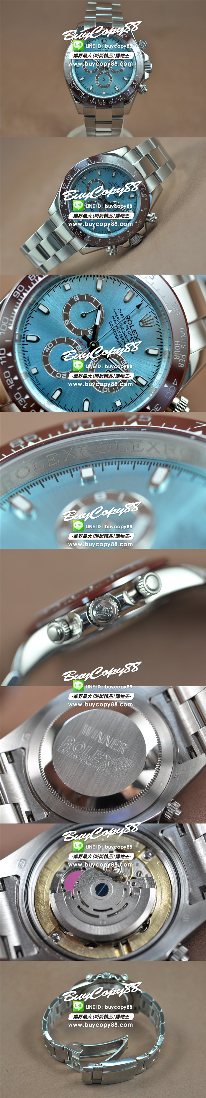 勞力士ROLEX Daytone 43mm Asian-2813 Auto0