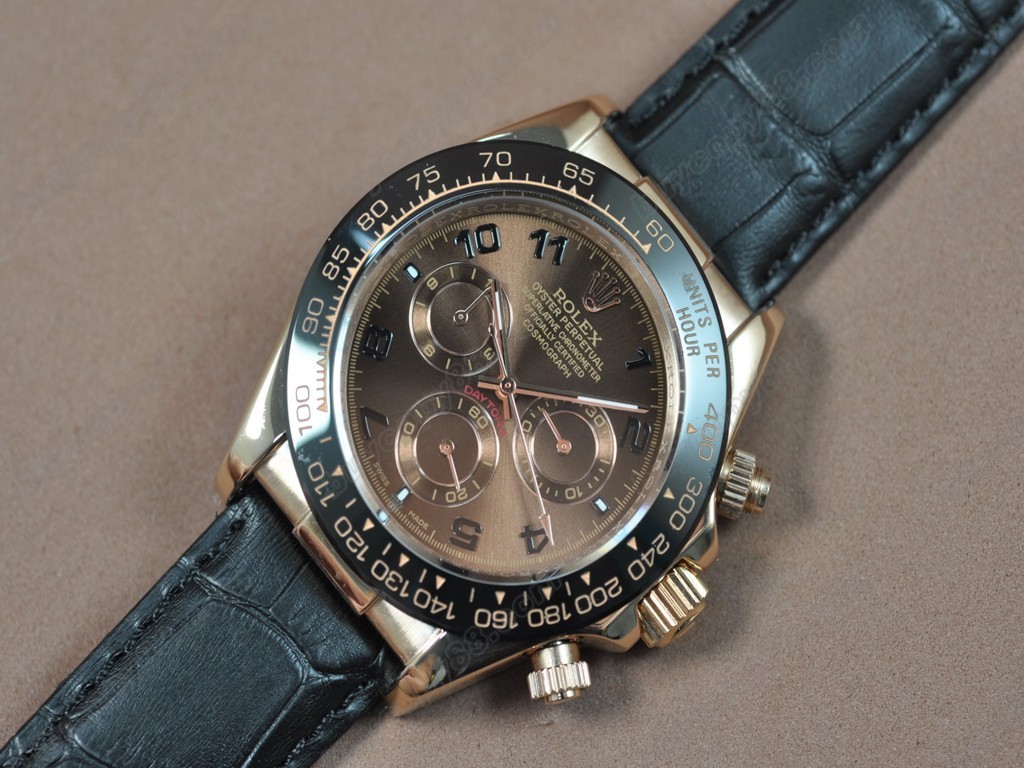 勞力士【男性用】 Daytona RG/LE/Ceramic Brown dial Asia 自動機芯搭載2