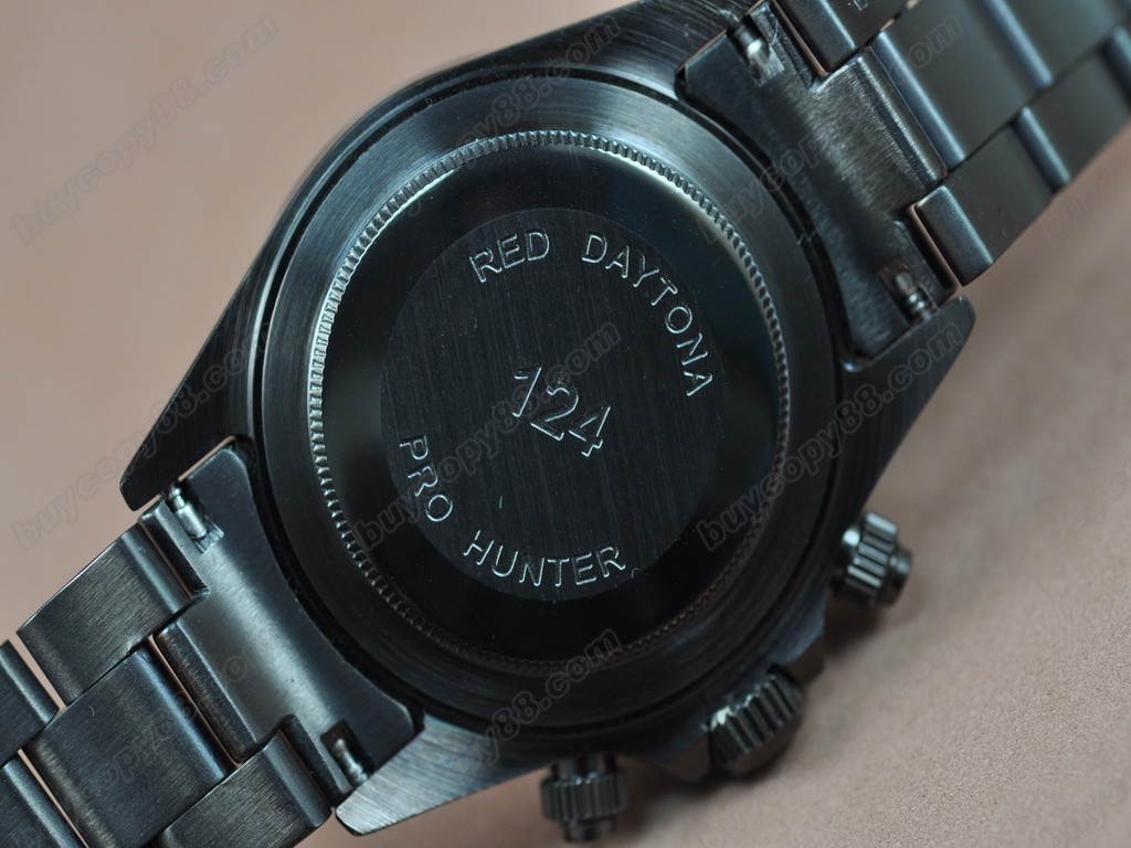 勞力士【男性用】 Daytona Full PVD Black Dial Japanese OS20石英機芯搭載1