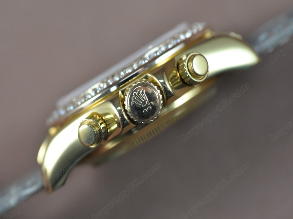 勞力士【男性用】Daytona YG/LE/Diam Pearl Blue Asia7750自動機芯搭載7