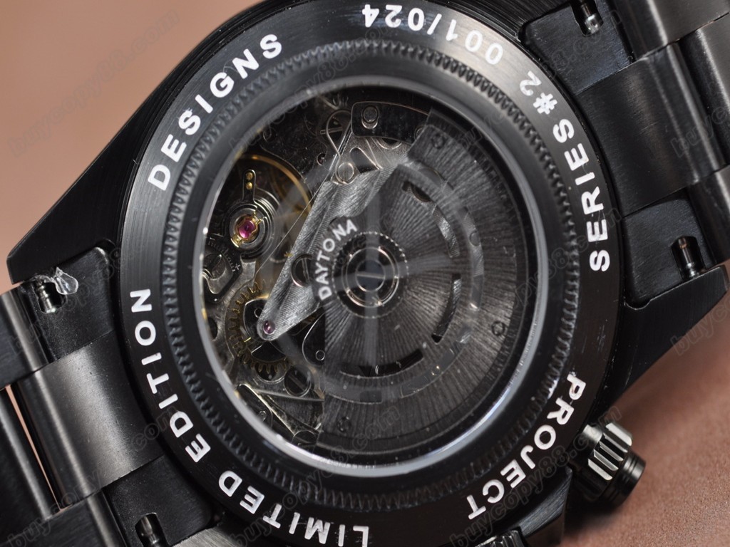 勞力士【男性用】 Daytona Full PVD Black dial Asia7750自動機芯搭載5