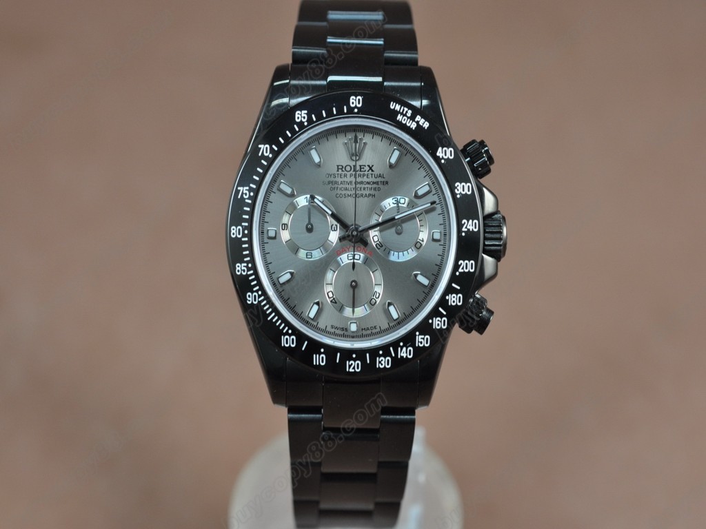 勞力士【男性用】Daytona Full PVD Black dial Asia7750自動機芯搭載0