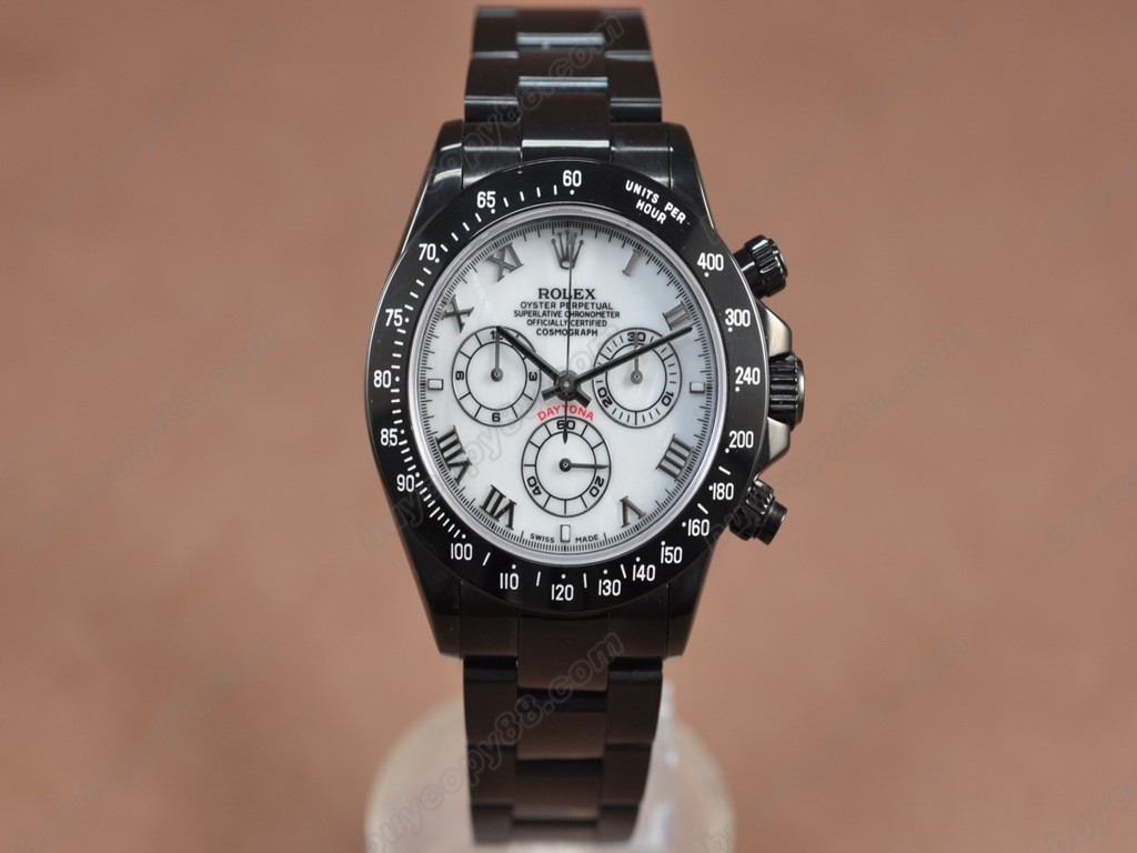 勞力士【男性用】 Daytona Full PVD Black dialAsia7750自動機芯搭載13