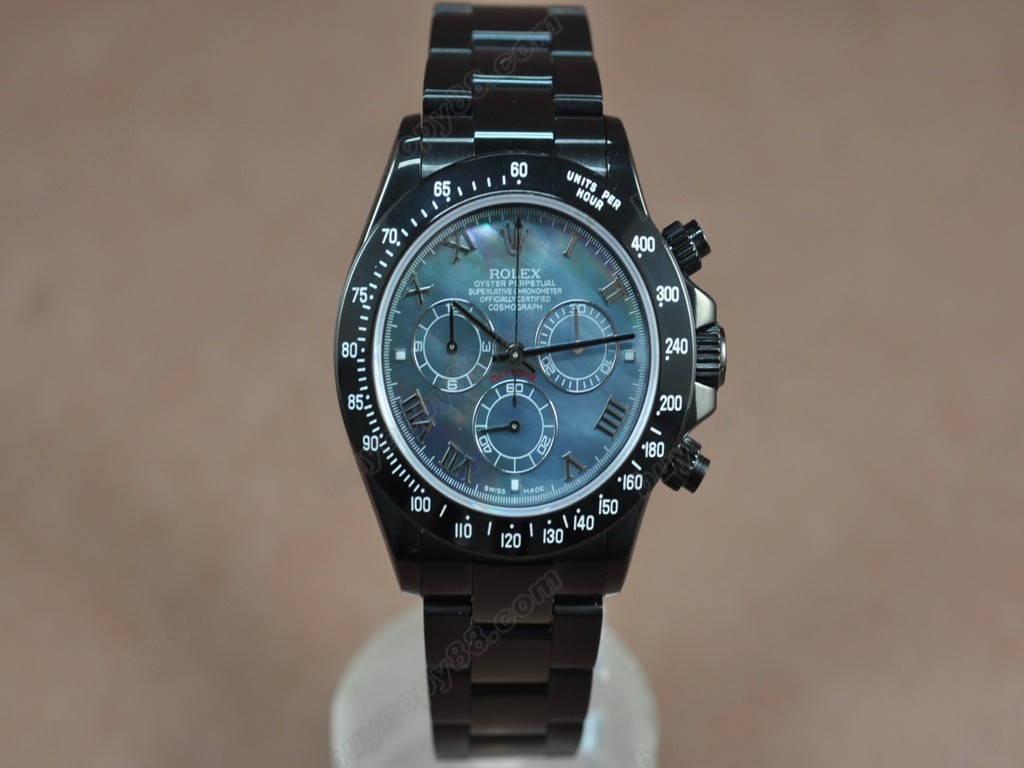 勞力士【男性用】 Daytona Full PVD Black dial Asia7750自動機芯搭載13