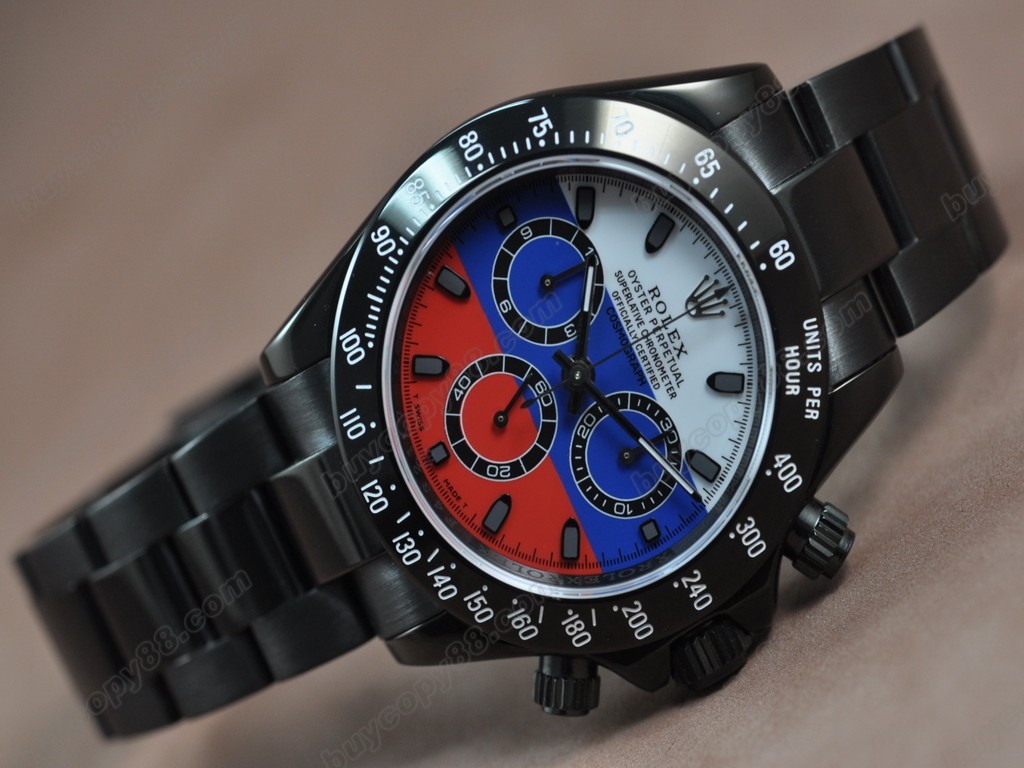 勞力士【男性用】 Daytona Full PVD Pearl white Asia7750自動機芯搭載4