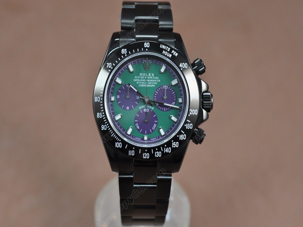 勞力士【男性用】 Daytona Full PVD Pearl white Asia7750自動機芯搭載6