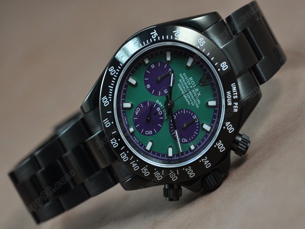 勞力士【男性用】 Daytona Full PVD Pearl white Asia7750自動機芯搭載4