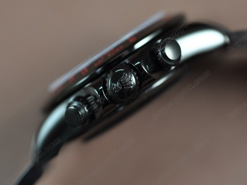 勞力士【男性用】 Daytona Full PVD Black dial Asia7750自動機芯搭載9