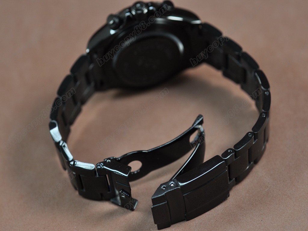 勞力士【男性用】 Daytona Full PVD Black dial Asia7750自動機芯搭載7