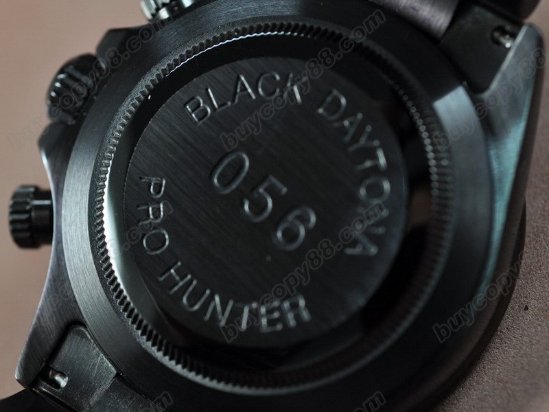 勞力士【男性用】 Daytona Full PVD Black dial Asia7750自動機芯搭載3