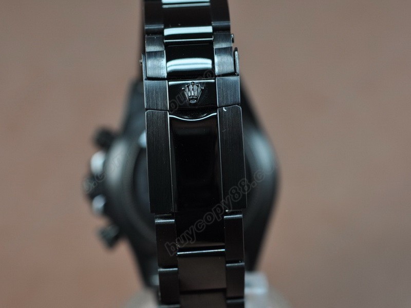 勞力士【男性用】 Daytona Full PVD Black dial Asia7750自動機芯搭載2