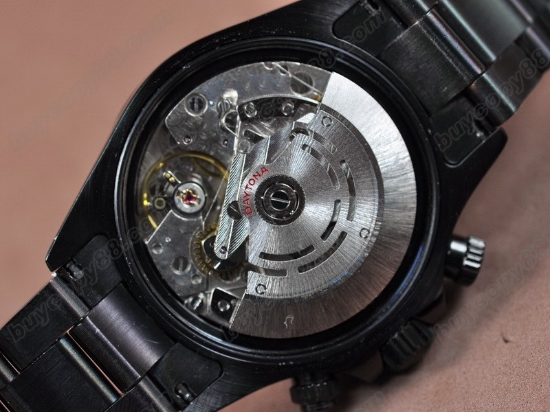 勞力士【男性用】 Daytona Full PVD Black dial Asia7750自動機芯搭載1