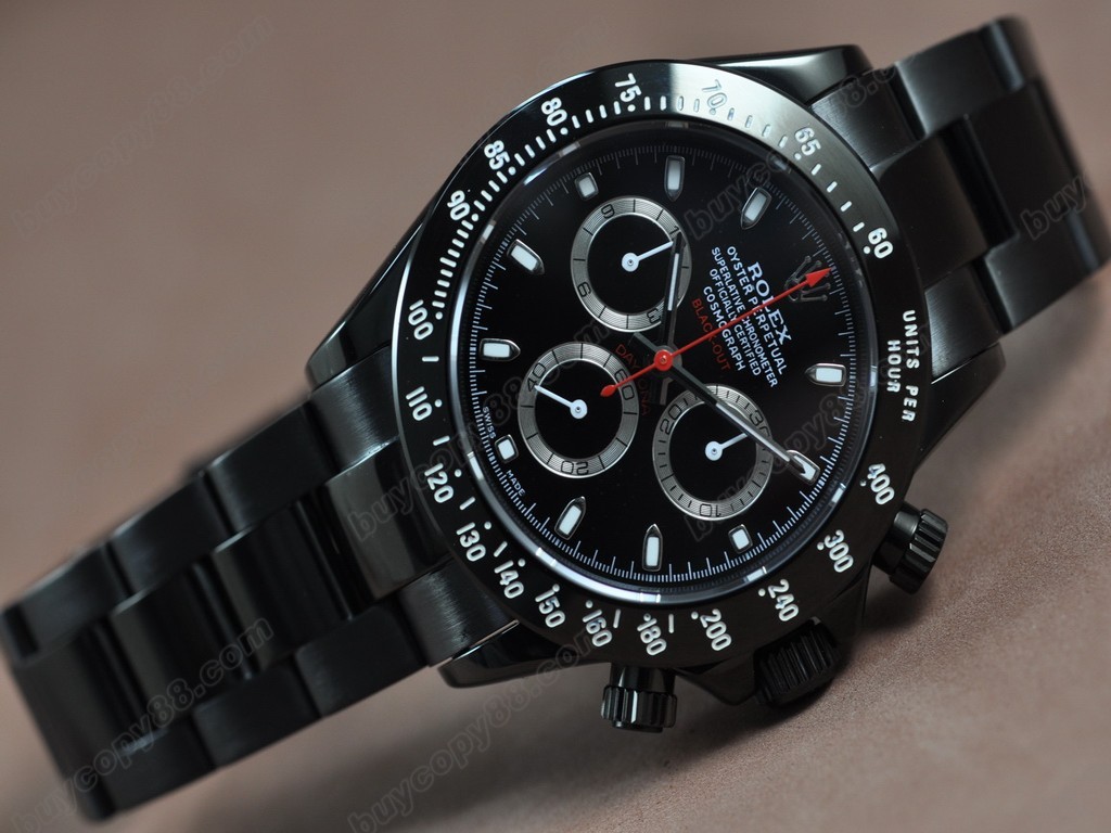 勞力士【男性用】Daytona Full PVD Pearl white Asia7750自動機芯搭載6