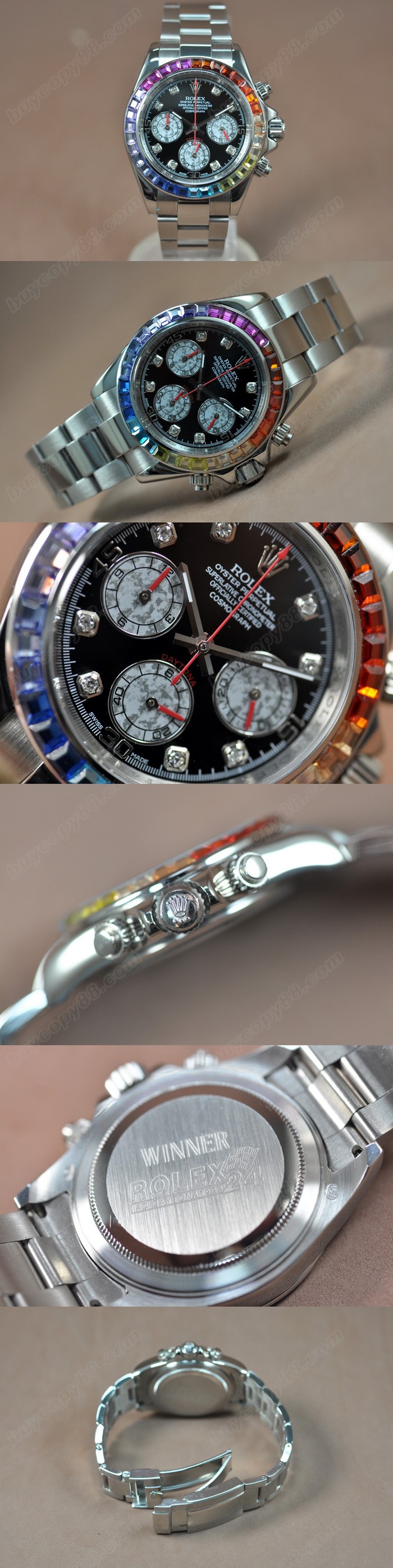 勞力士Rolex Daytona SS/SS Square Diam  JAP-VD56 石英機芯 搭 載0