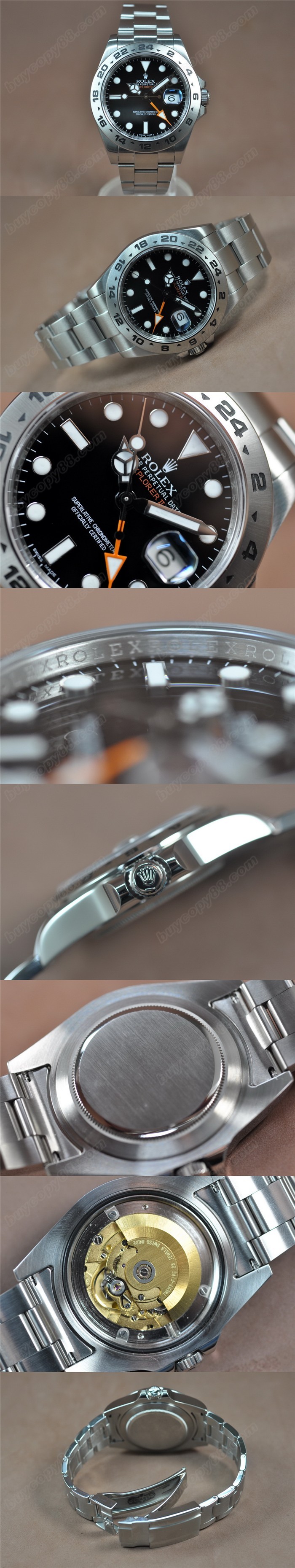 勞力士ROLEX Explorer II SS/SS 亞洲2836-2 GMT 自動機芯搭載0