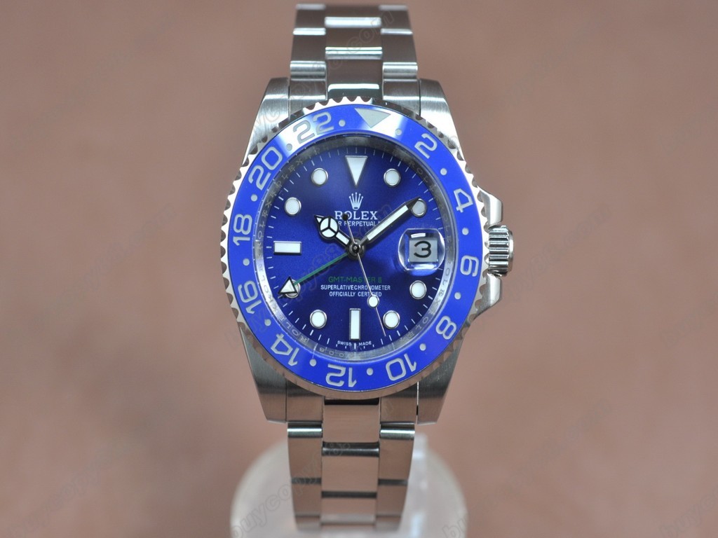 勞力士【男性用】Master SS Ceramiac Bezel Blue Dial Asian2836-2自動機芯搭載1