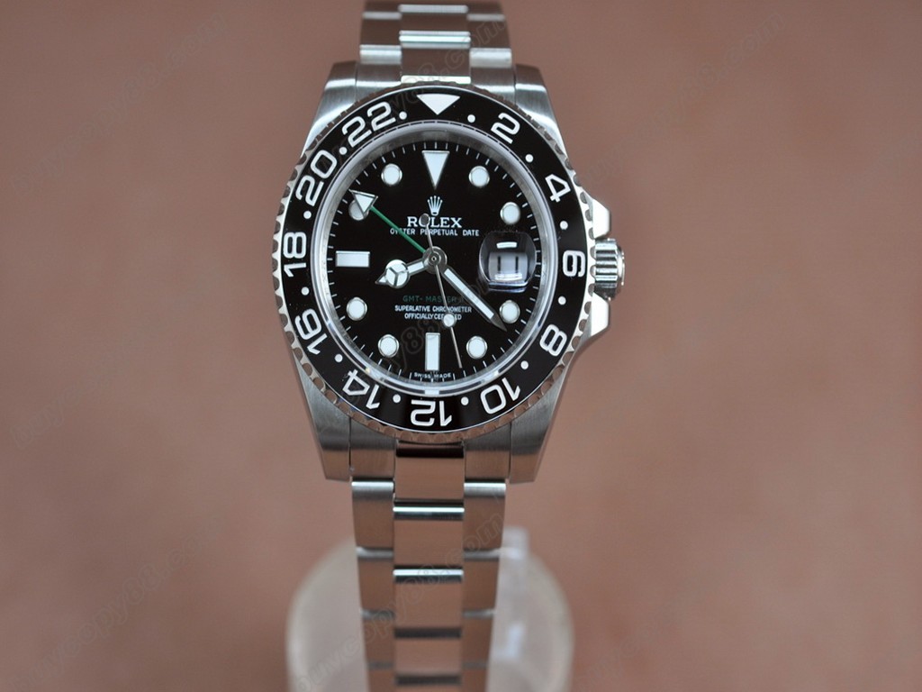 勞力士【男性用】 SS Anni GMT SS Black Asia 3186 V serials自動機芯搭載0