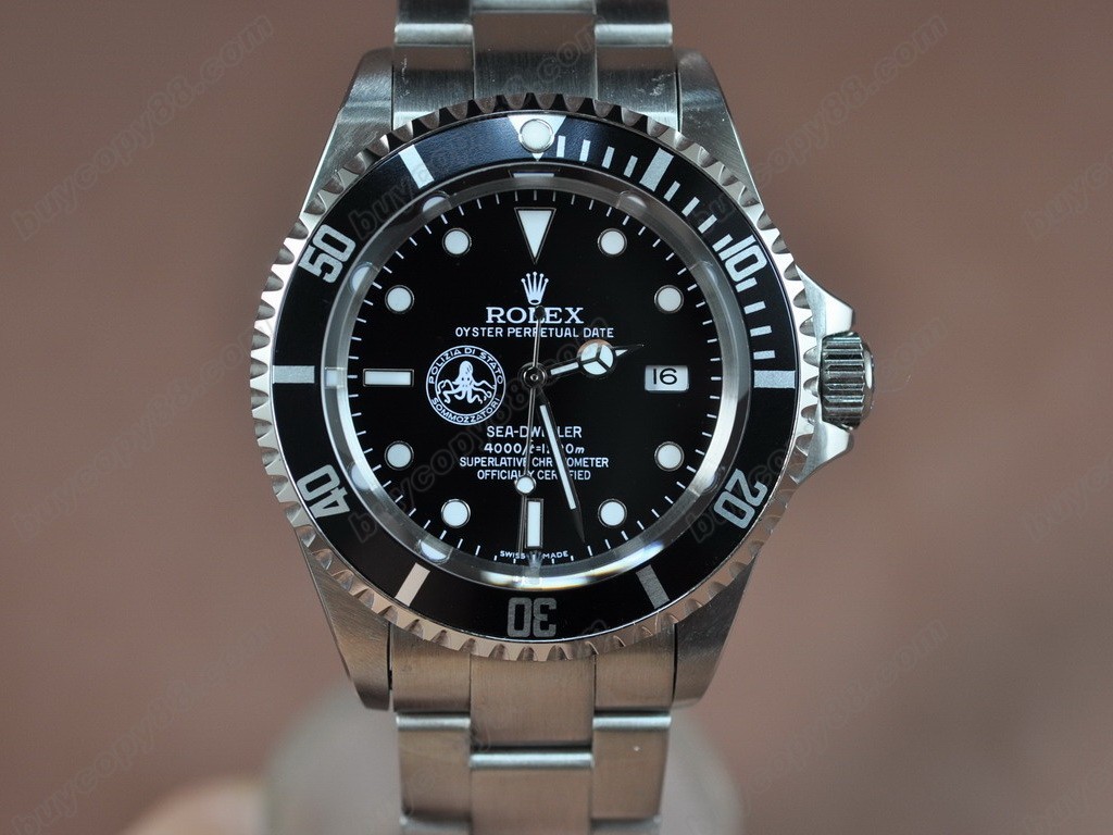 勞力士【男性用】Sea Dweller SS Black Dial Asian 2836-2 自動機芯搭載8