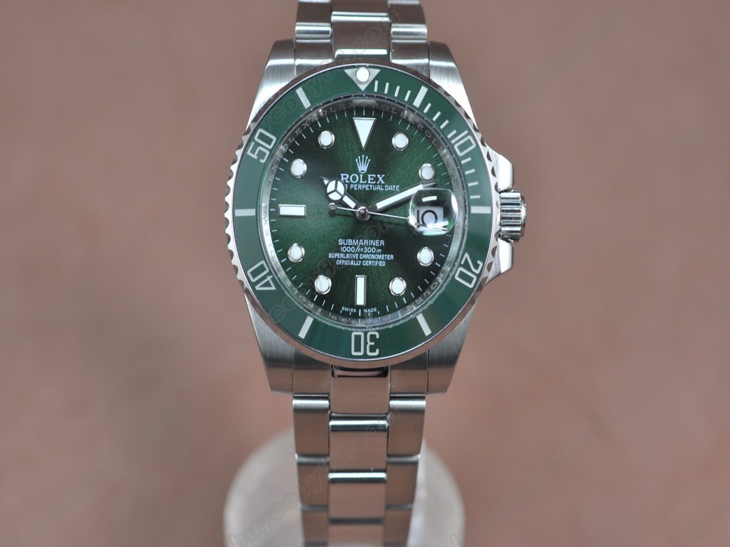 勞力士【男性用】Submariner SS Green Dial Green Ceramic Bezel A-2836-2自動機芯搭載8