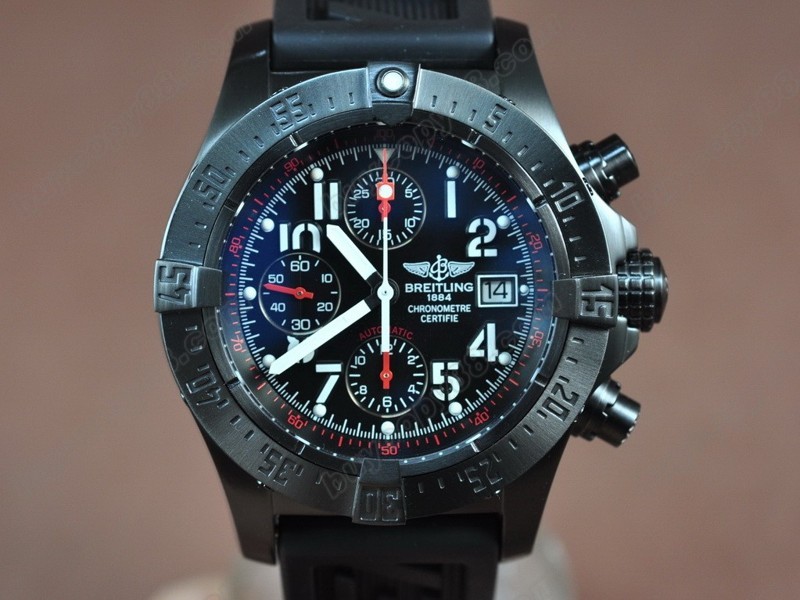 百年靈【男性用】 Skyland Avenger Chrono PVD/RU Black Asia7750自動機芯搭載4