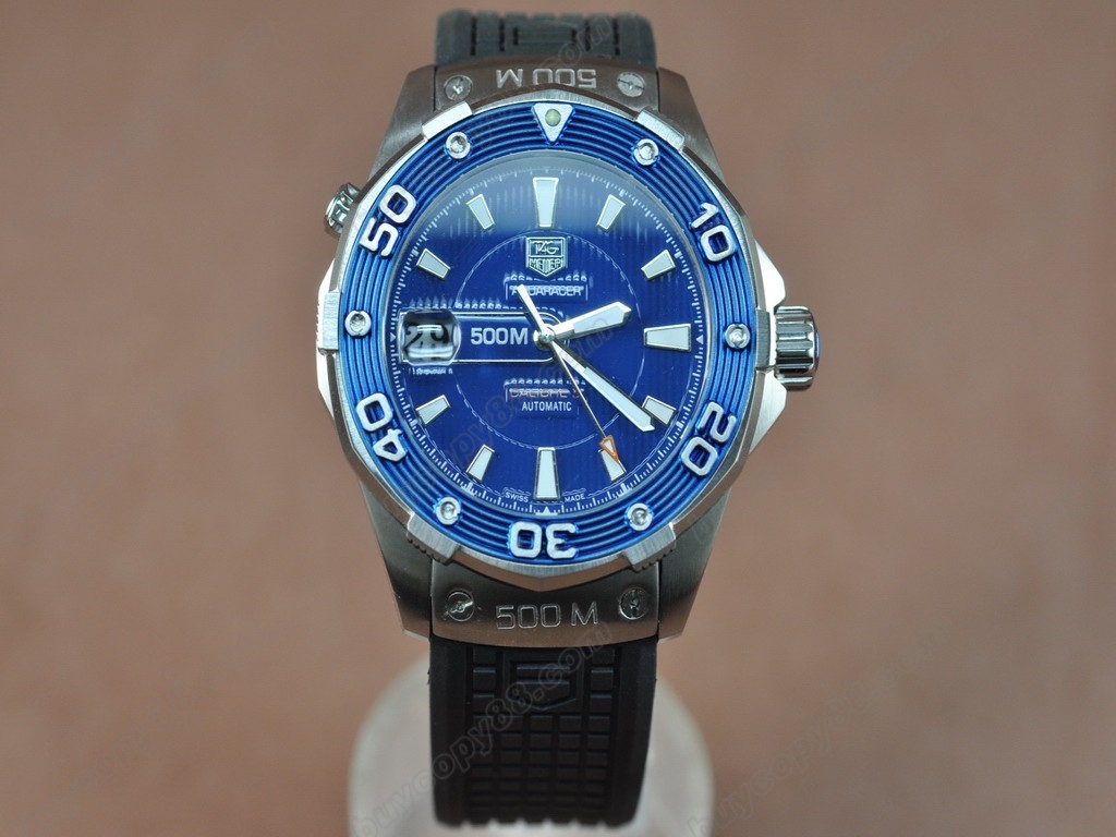 豪雅【男性用】 Aquaracer 500m Automatic SS/PU Asian 自動機芯搭載2