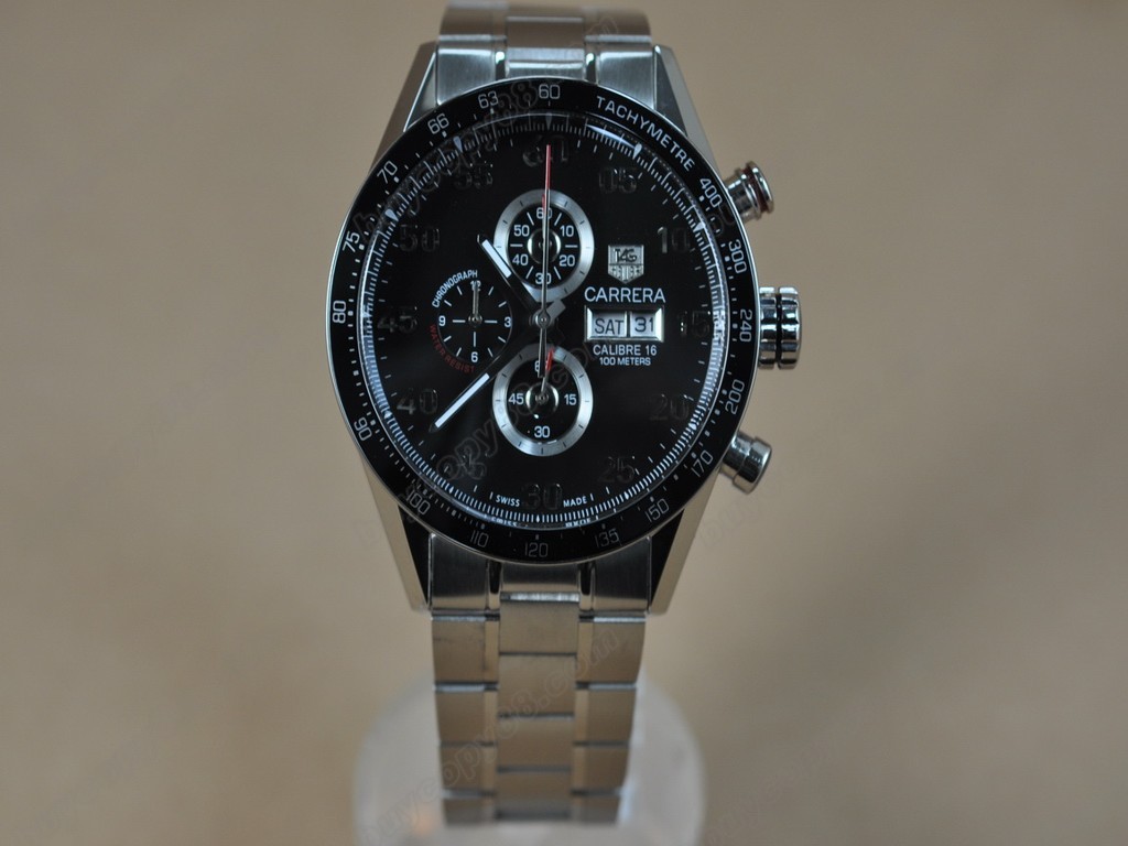 豪雅【男性用】Carrera 43mm Chrono SS/SS OS10 石英機芯搭載6