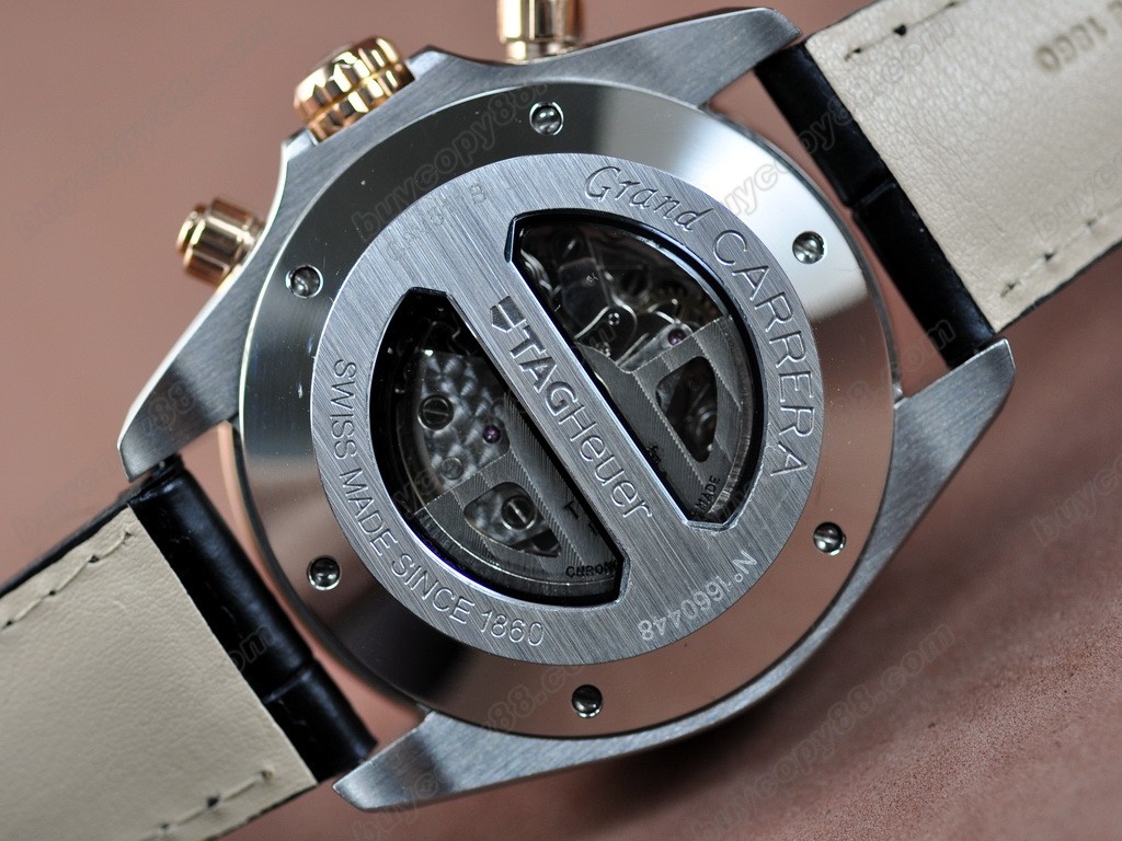 豪雅【男性用】 Grand Carrera RG/LE White A 7750 自動機芯搭載 6