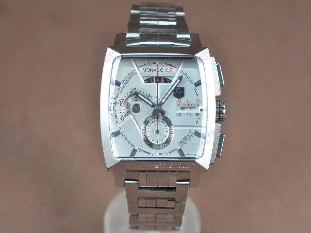 豪雅【男性用】Monaco SL Chrono SS/SS White dial A-7750 自動機芯搭載2