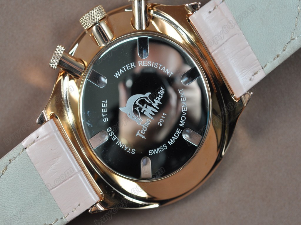 泰洛克大師【男性用】 RG/Diam/LE  RG/Pearl Pink Dial Swiss 石英機芯搭載6