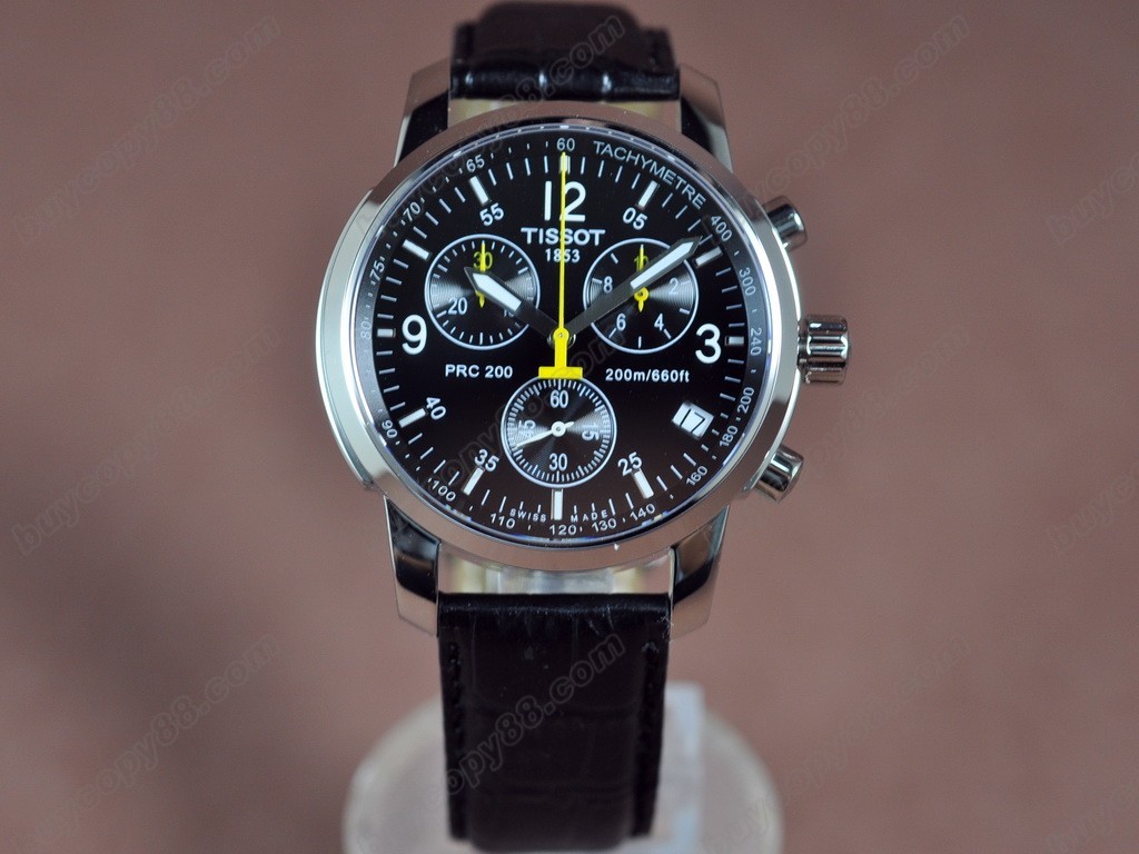 Tissot/天梭【男性用】 T-Sport Chronograph SS/LE Black Swiss Eta 石英機芯搭載6