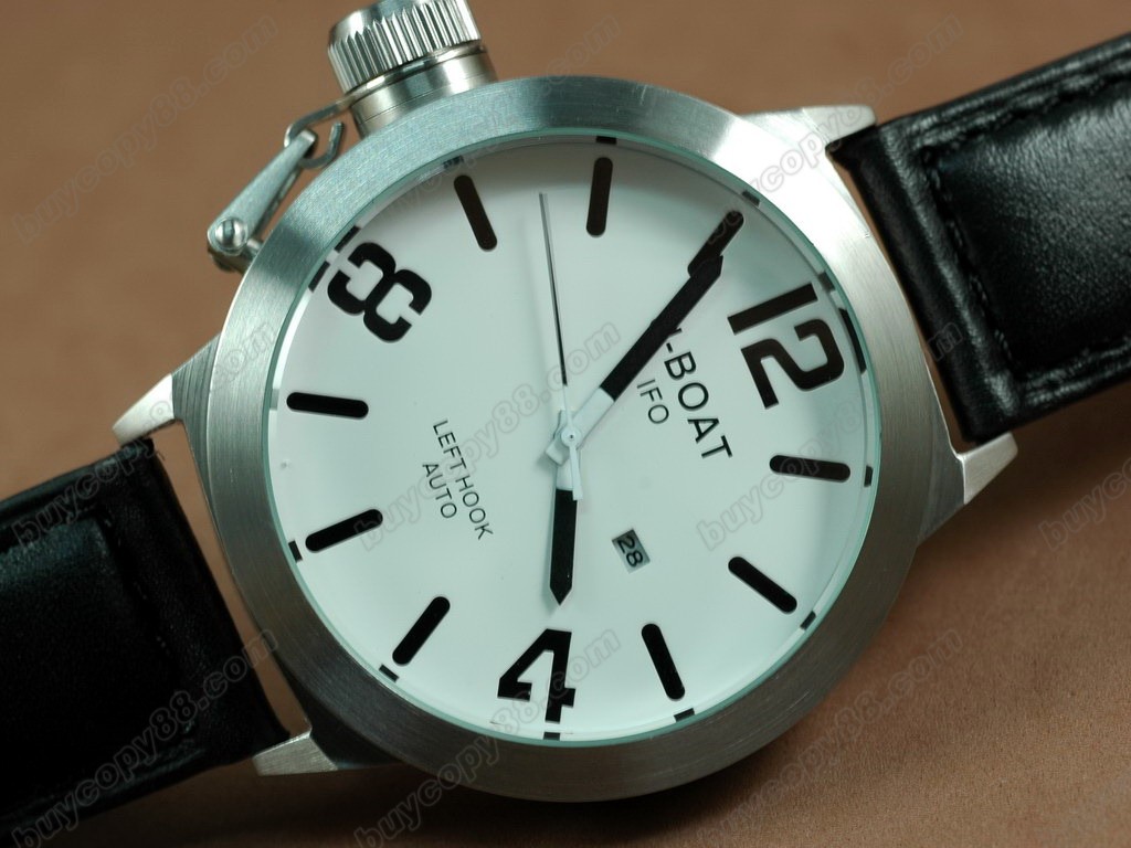 優寶【男性用】 Italo Fontana White Dial-Black Marking 石英機芯搭載3