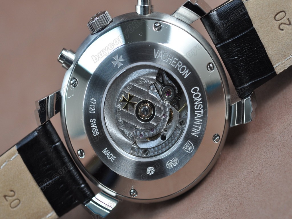 江詩丹頓 【男性用】Perpetual Calender SS White Swiss Eta 2836-2自動機芯搭載1