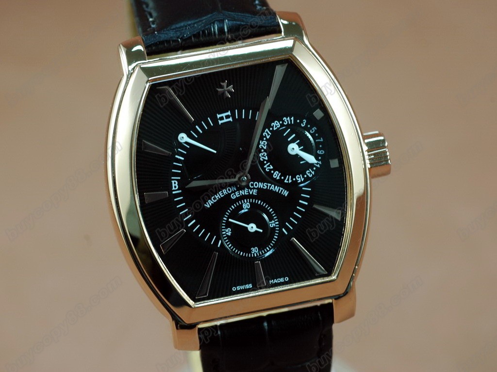 江詩丹頓　【男性用】RG Case Black Dial  自動機芯搭載5