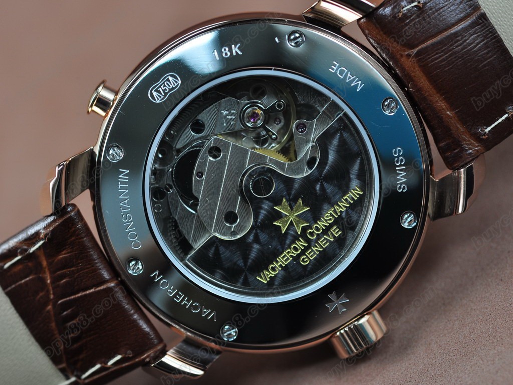 江詩丹頓 【男性用】Malte Calender RG White Asia自動機芯搭載6