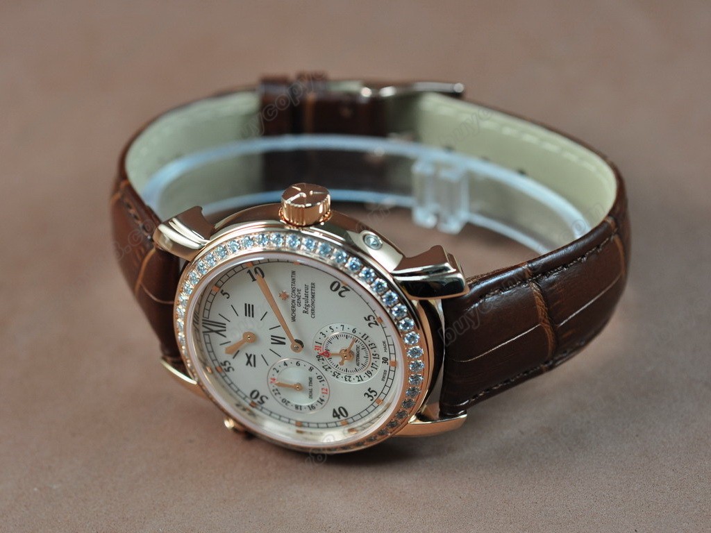 江詩丹頓 【男性用】Malte Calender RG White Asia自動機芯搭載0