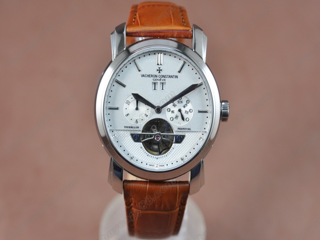 江詩丹頓 【男性用】 Malte SS/LE White Asian自動機芯搭載0