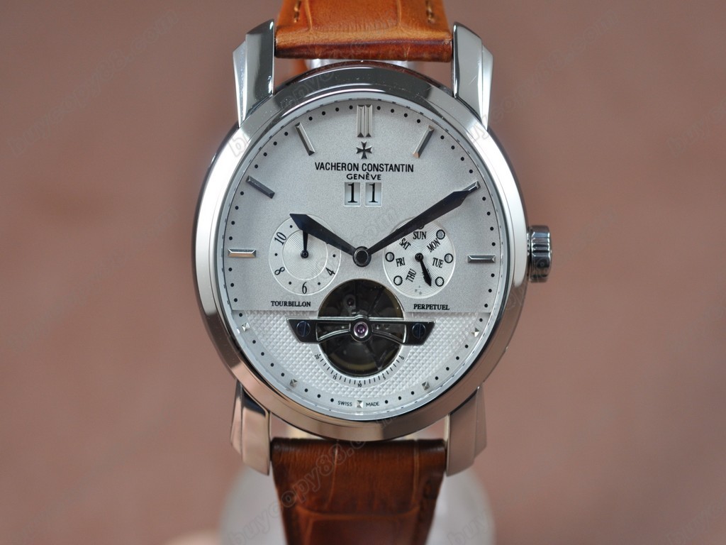 江詩丹頓 【男性用】 Malte SS/LE White Asian自動機芯搭載1