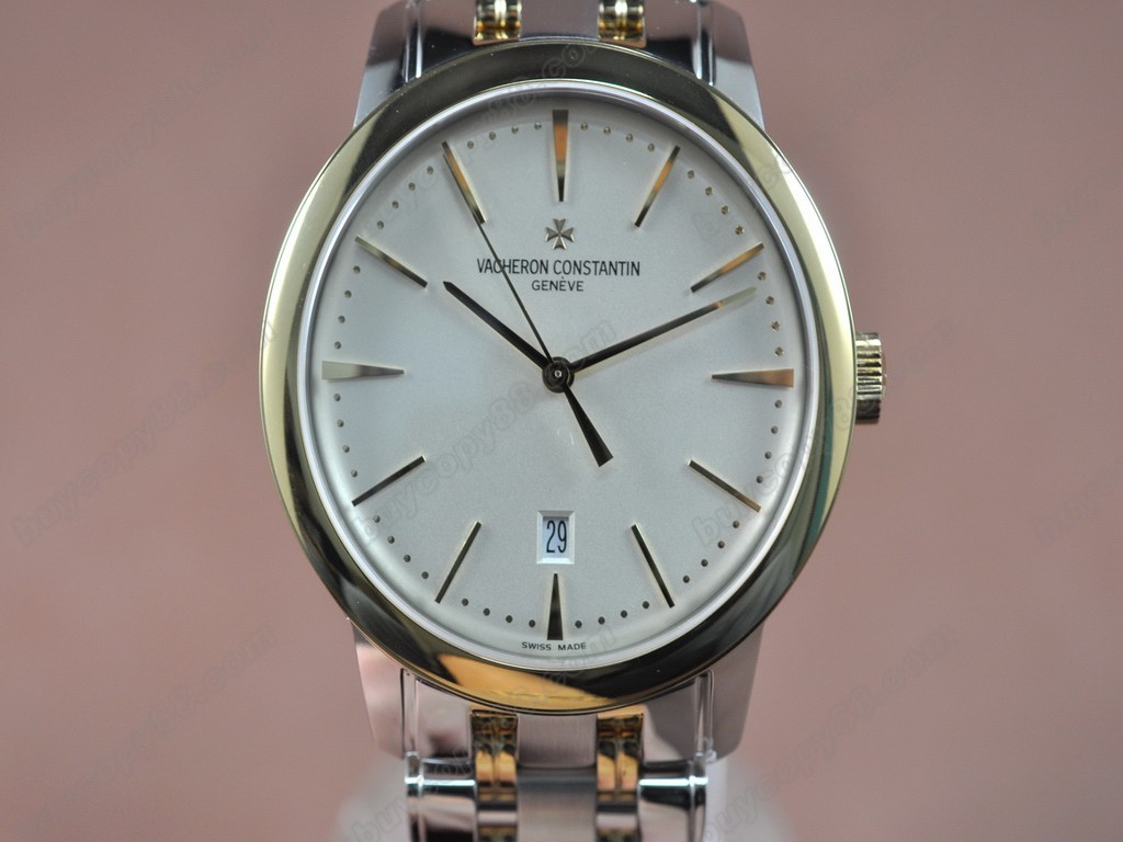 江詩丹頓　【男性用】 Patrimony TT/White Swiss Eta 2824-2自動機芯搭載1