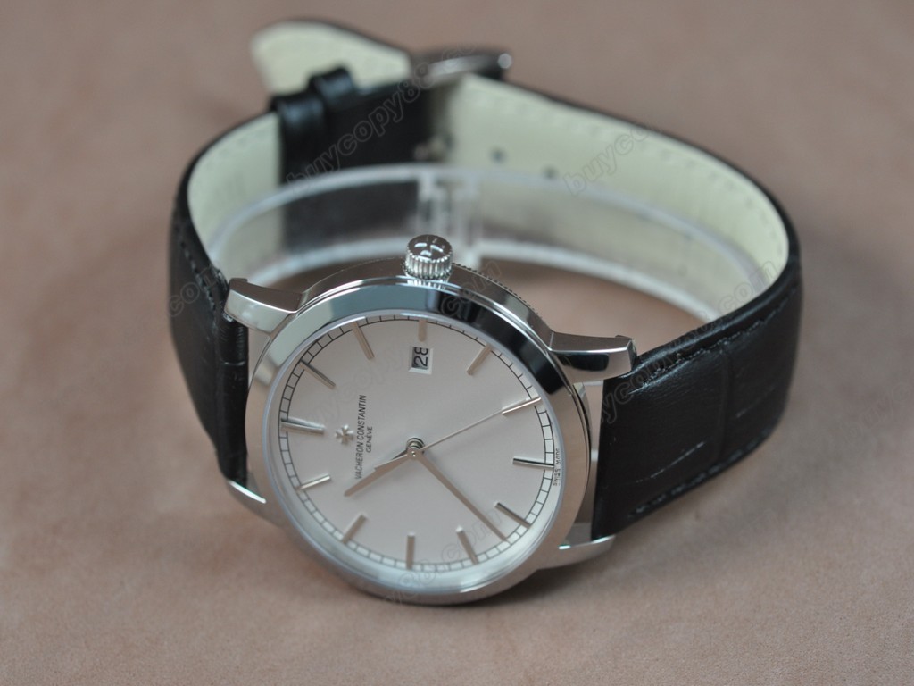 江詩丹頓　【男性用】Patrimony SS/LE White Asia 2824-2 自動機芯搭載6