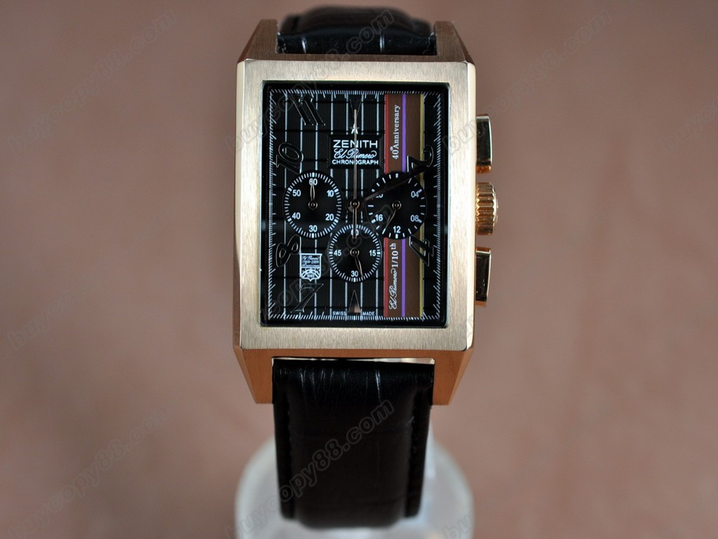 真利時【男性用】 RG/LE Black Dial OS20 Jap 石英機芯搭載0