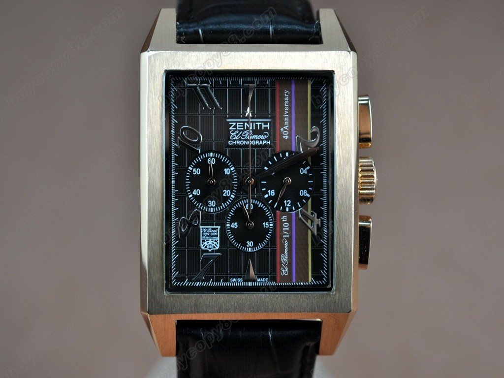 真利時【男性用】 RG/LE Black Dial OS20 Jap 石英機芯搭載1